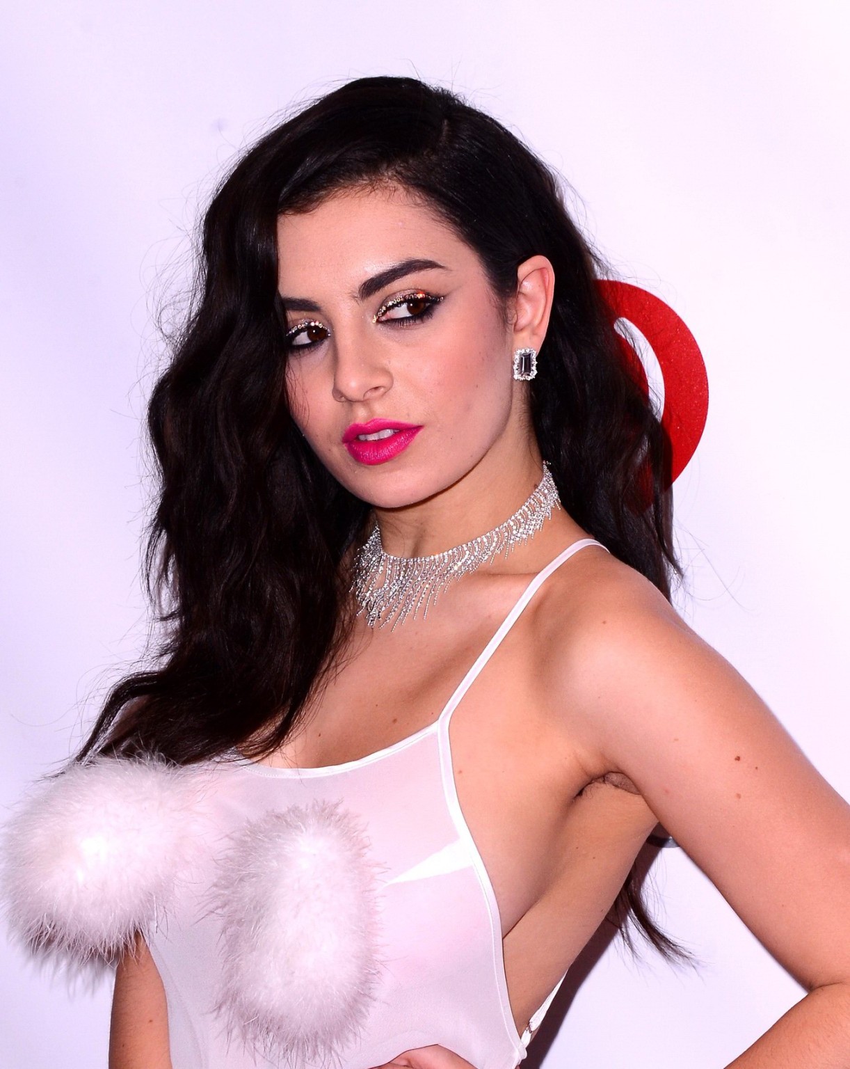 Charli XCX see through to white panties at Z100s Jingle Ball in New York City #75178391