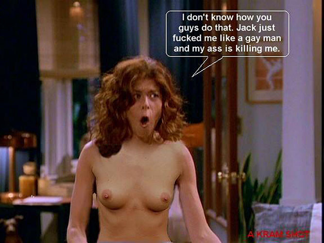 Debra Messing showing her pussy and tits and fucking hard #75383707