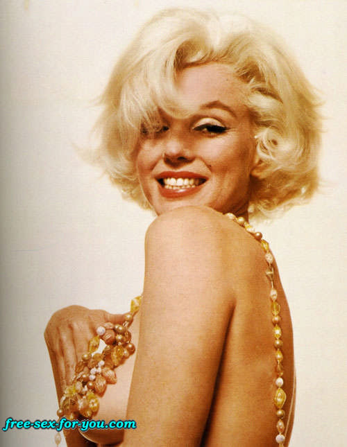 Marilyn Monroe showing her nice tits in see thru and posing nude #75422498