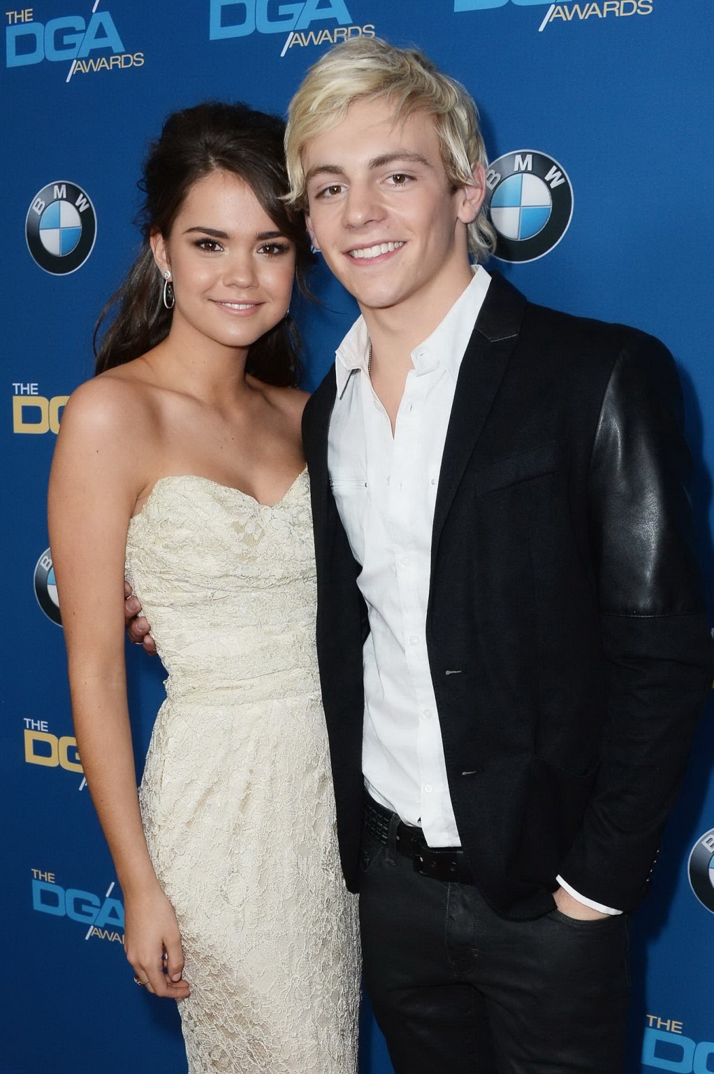 Maia Mitchell busty in a white tube dress at 66th Annual Directors Guild Of Amer #75184235