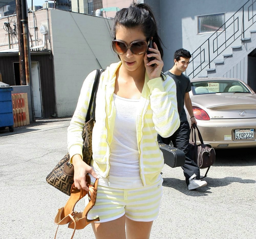 Hot Kim Kadarshian wearing different outfit caught by paparazzi #75325261