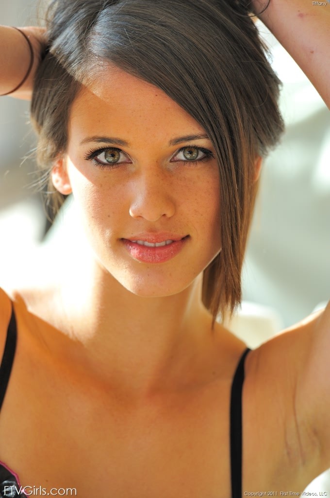 Nasty brunette with hot perky tits toying pink with cucumber #78387695