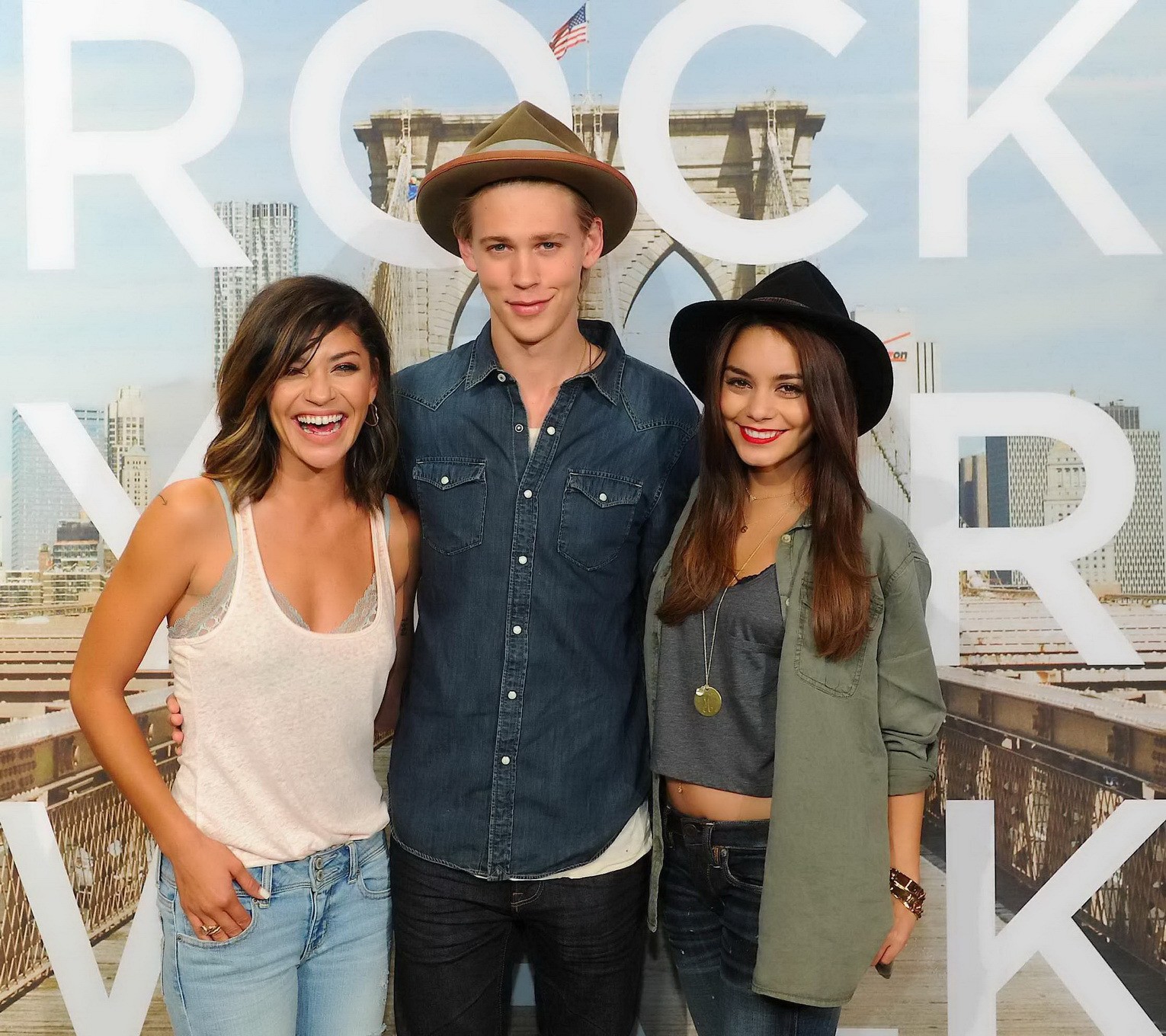 Jessica Szohr and Vanessa Hudgens having fun at Rock Your Walk Event in New York #75222958