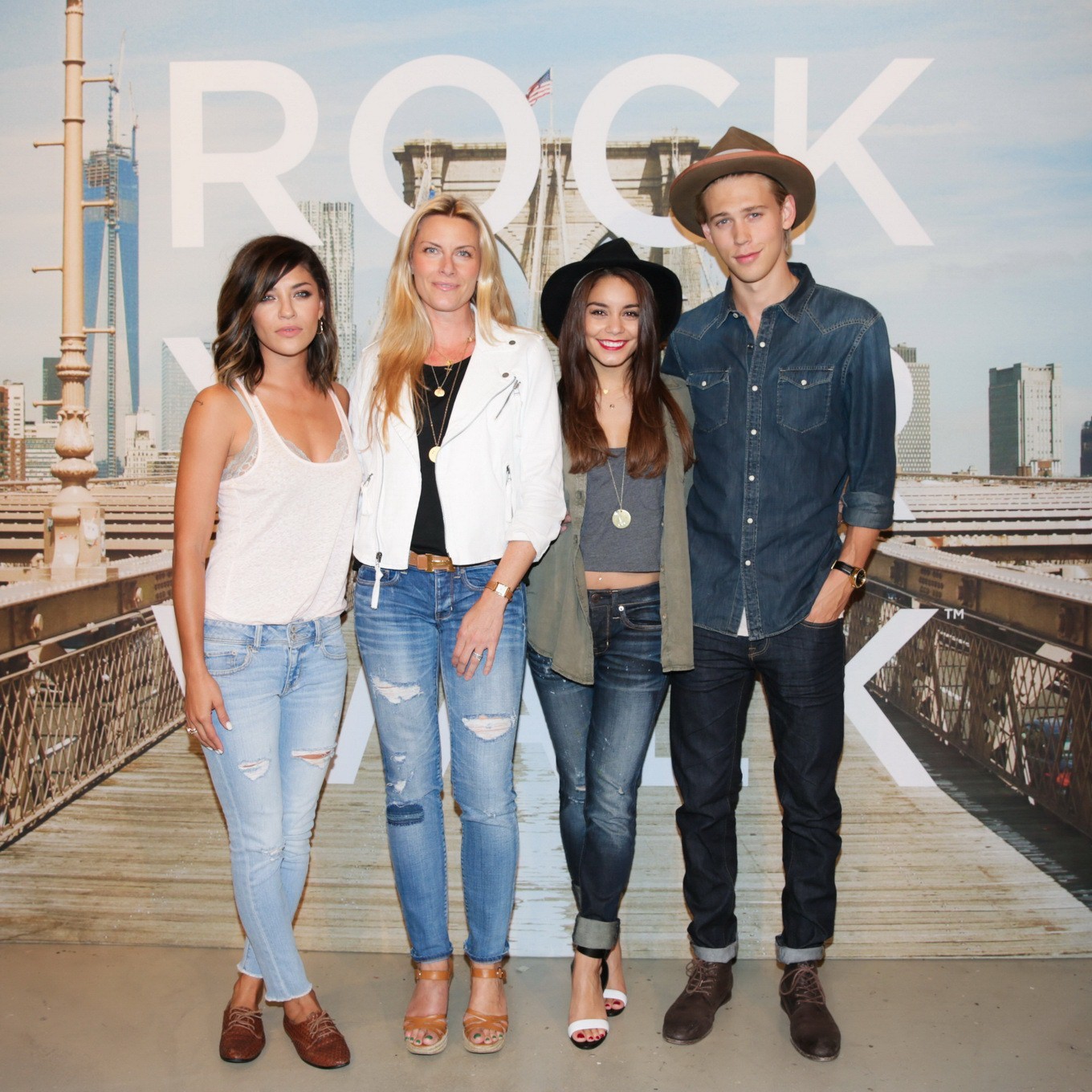 Jessica Szohr and Vanessa Hudgens having fun at Rock Your Walk Event in New York #75222974