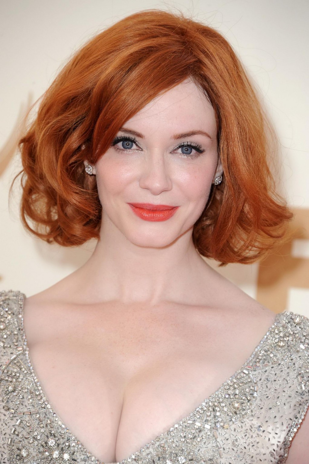 Christina Hendricks showing her enormous cleavage at 63rd Primetime Emmy Awards #75287836
