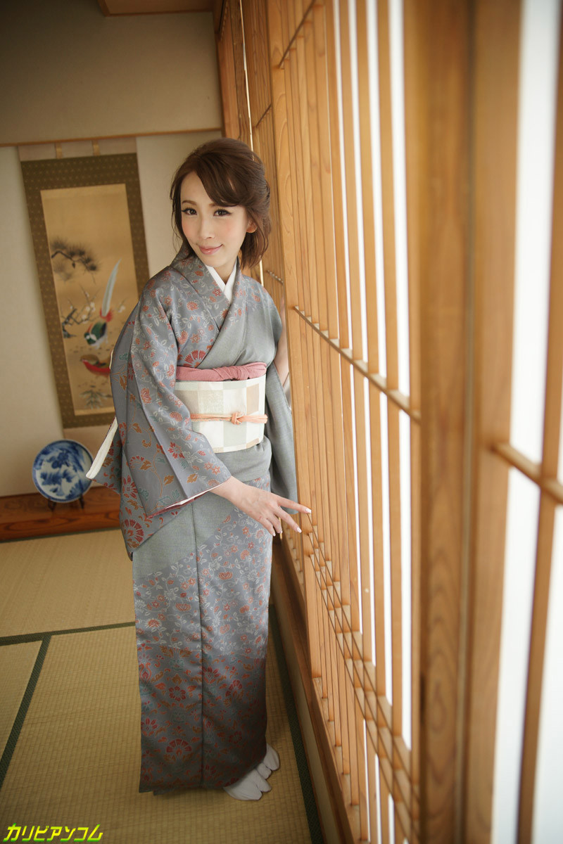 japanese girl in a kimono dress