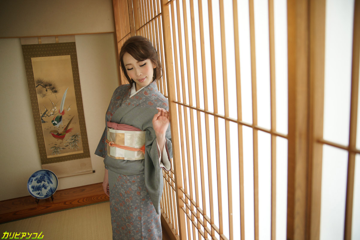 japanese girl in a kimono dress #72500162