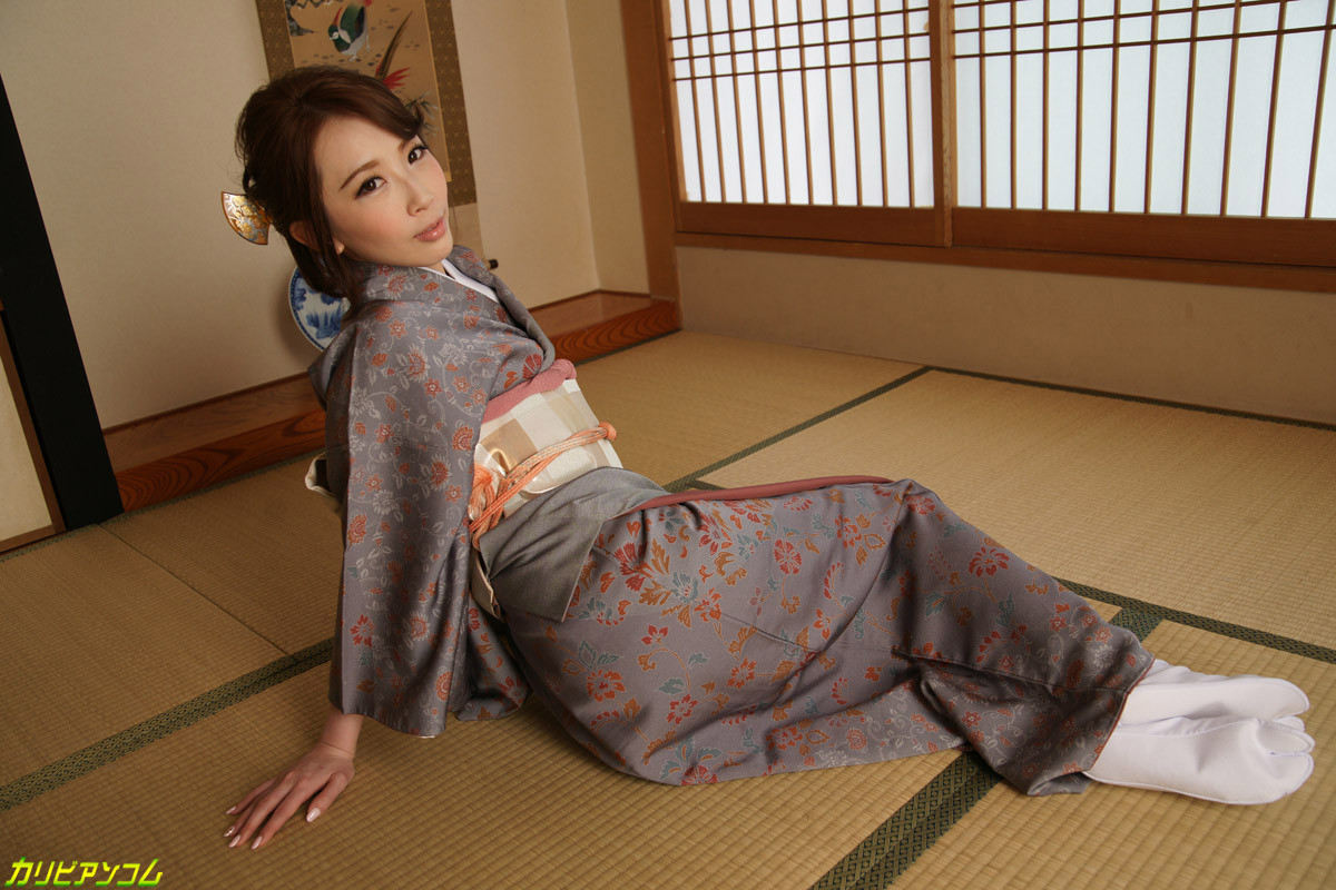 japanese girl in a kimono dress #72500171