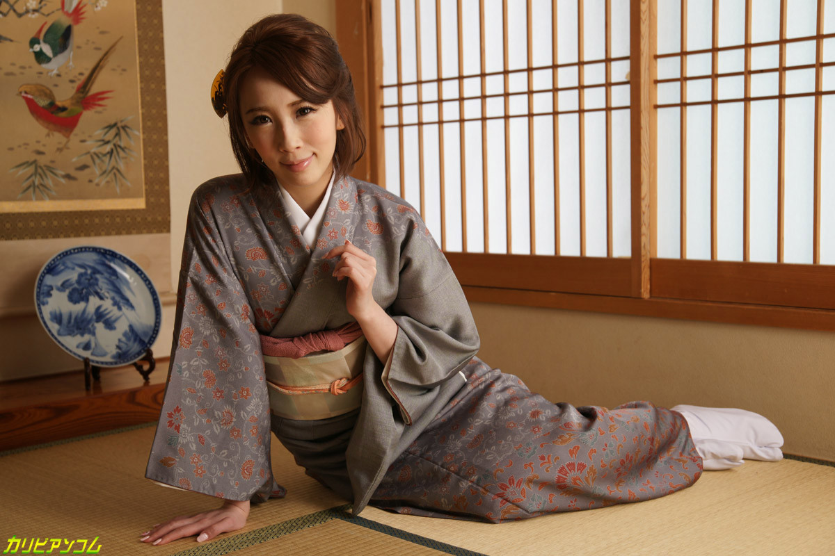 japanese girl in a kimono dress #72500206