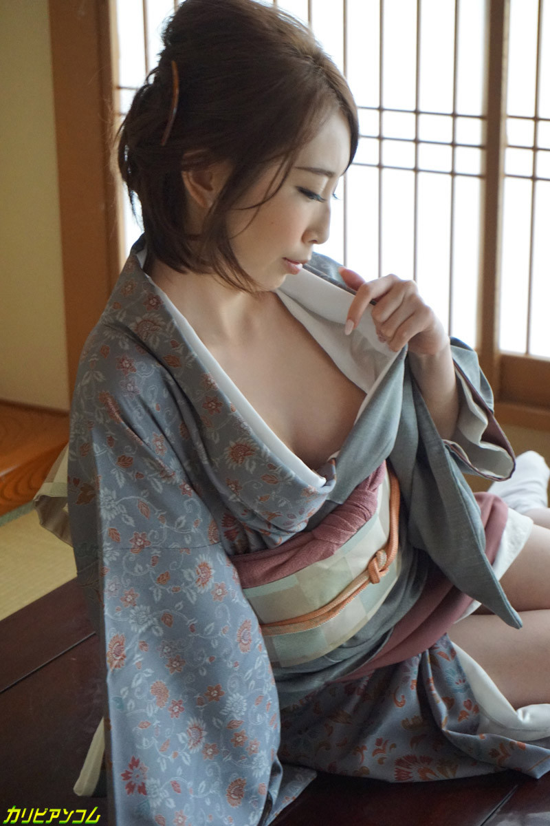 japanese girl in a kimono dress #72500326