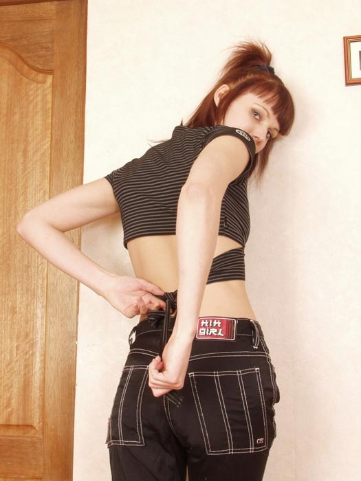 Sweet red haired babe showing off #78970143