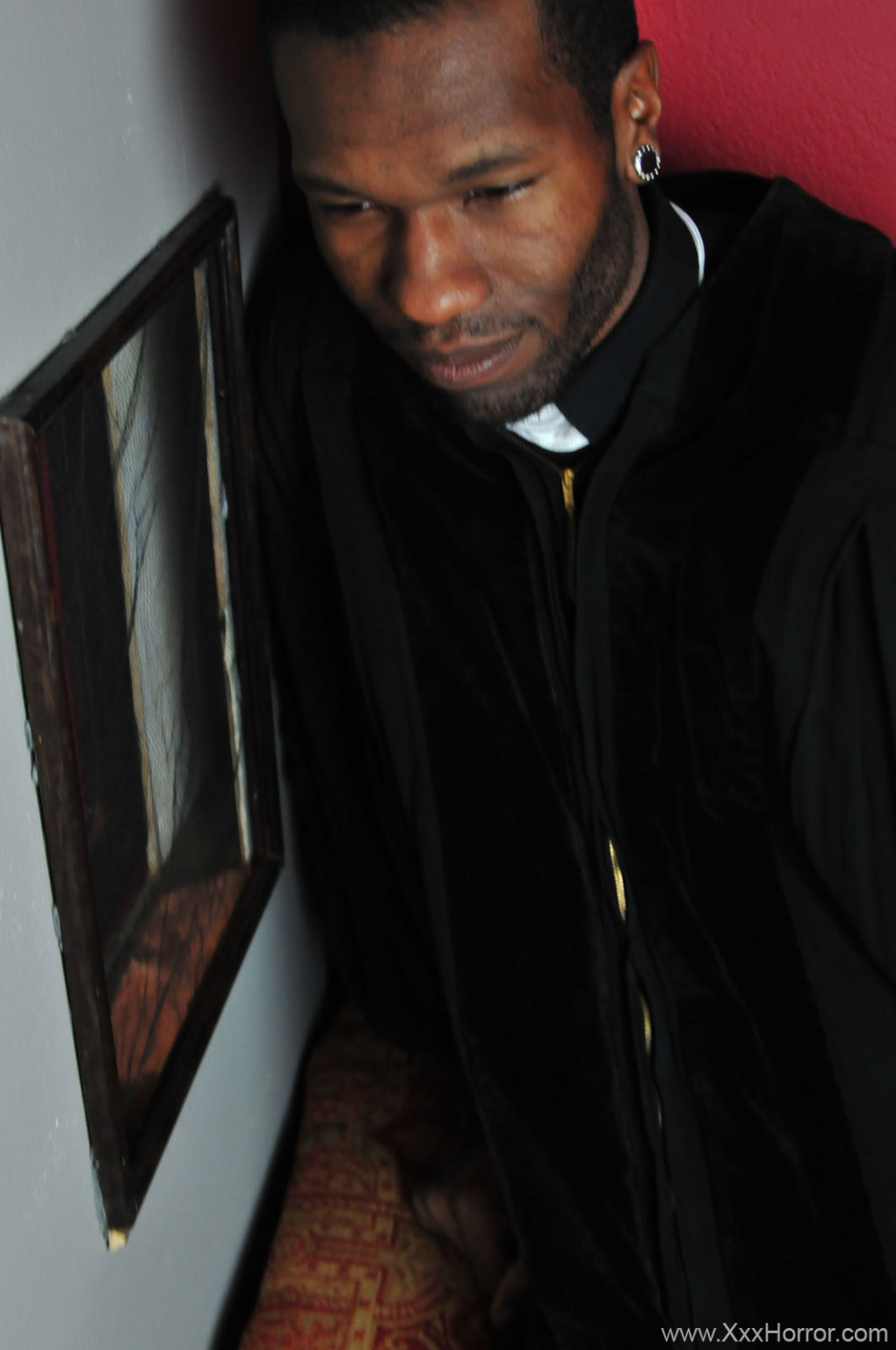 Nun and Priest masturbate in the booth #67263077