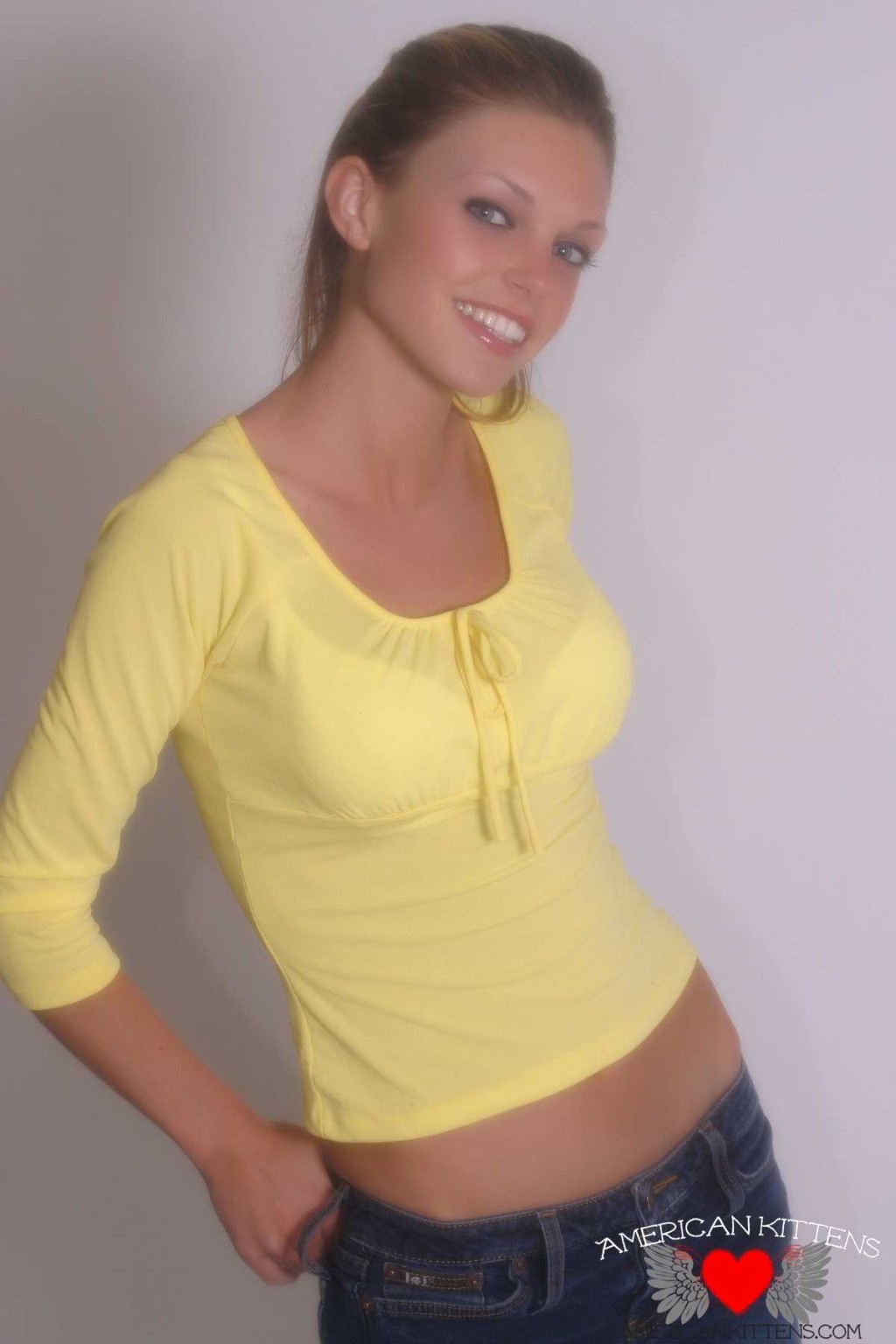 Ashley so pretty in a yellow top #77151473