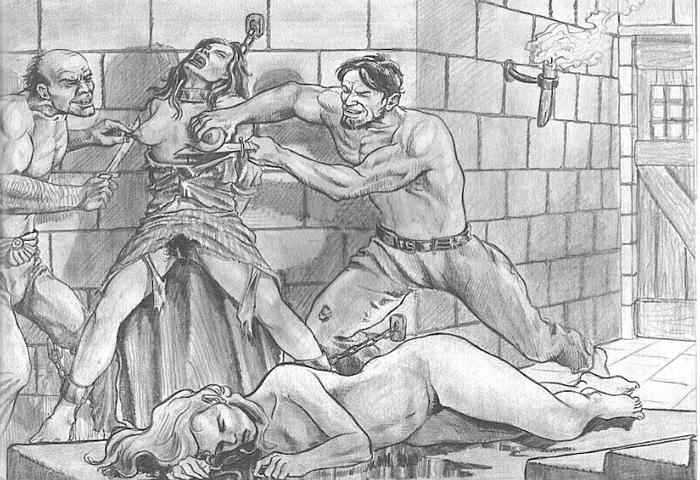 painful horror art and dungeon bdsm #70611385