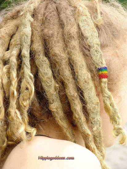 Dreadlocked hairy hippie chick #77325544