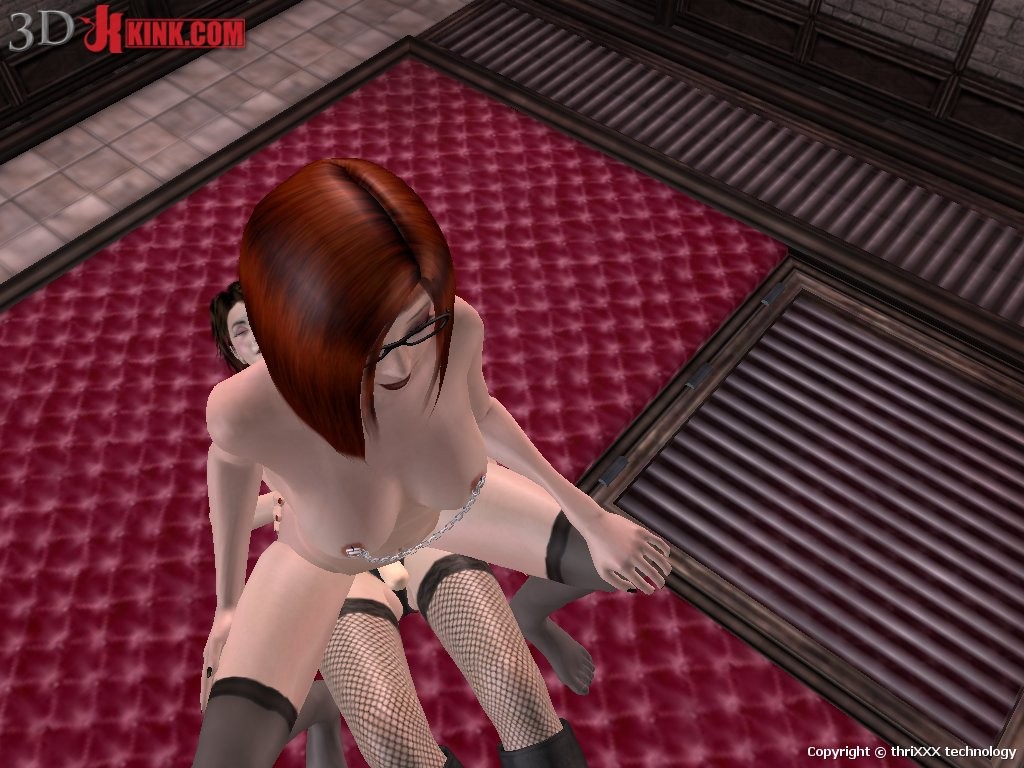 Hot BDSM sex action created in virtual fetish 3d sex game! #69591770