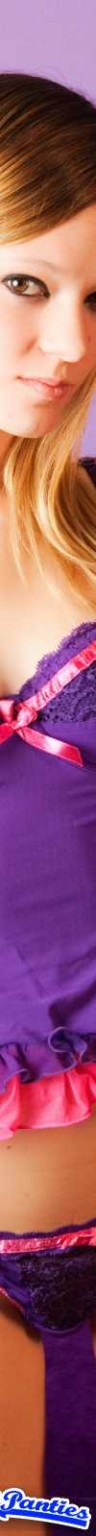 Lacey purple lace thong panties #72632709