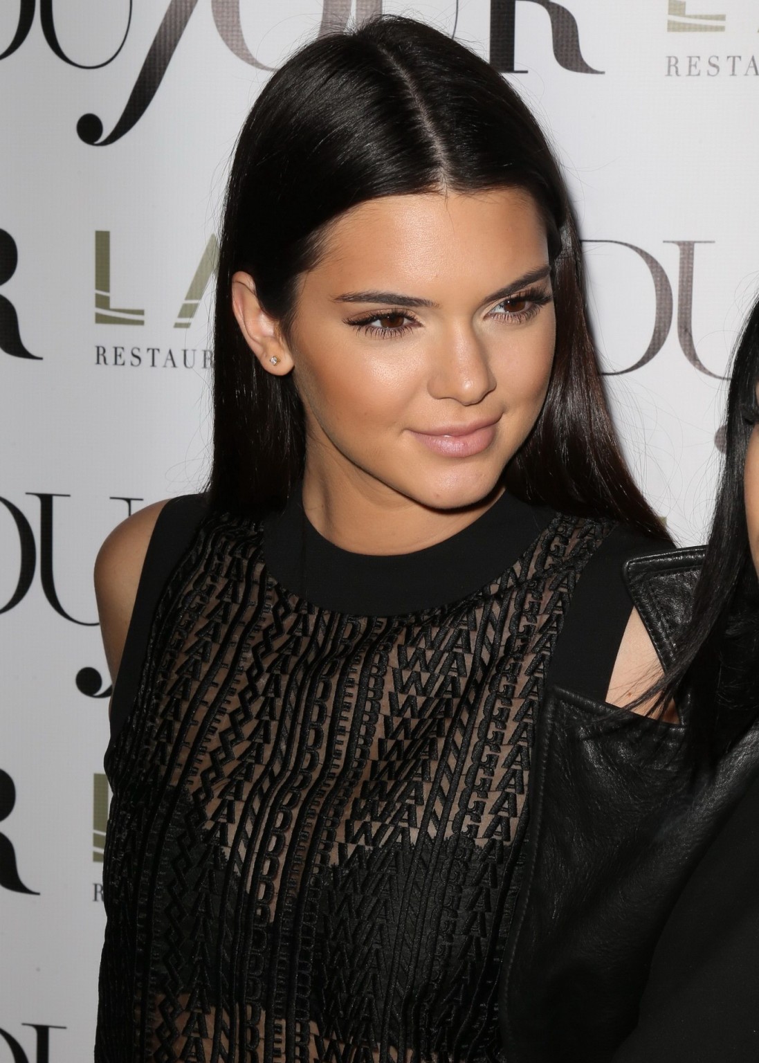 Kendall Jenner seethrough to bra during DuJour Magazines celebration at Lavo nig #75187027