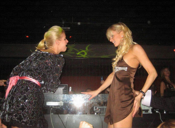 Naughty Paris Hilton showing her crouch #75441524