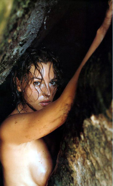 Celeb actress Monica Bellucci paparazzi caught nude boobs #75420672