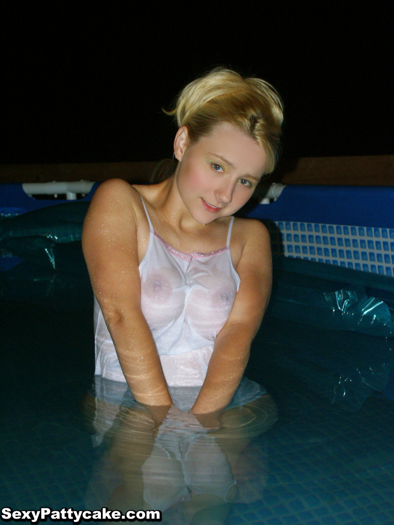 Busty blonde teen skinny dipping #67380480