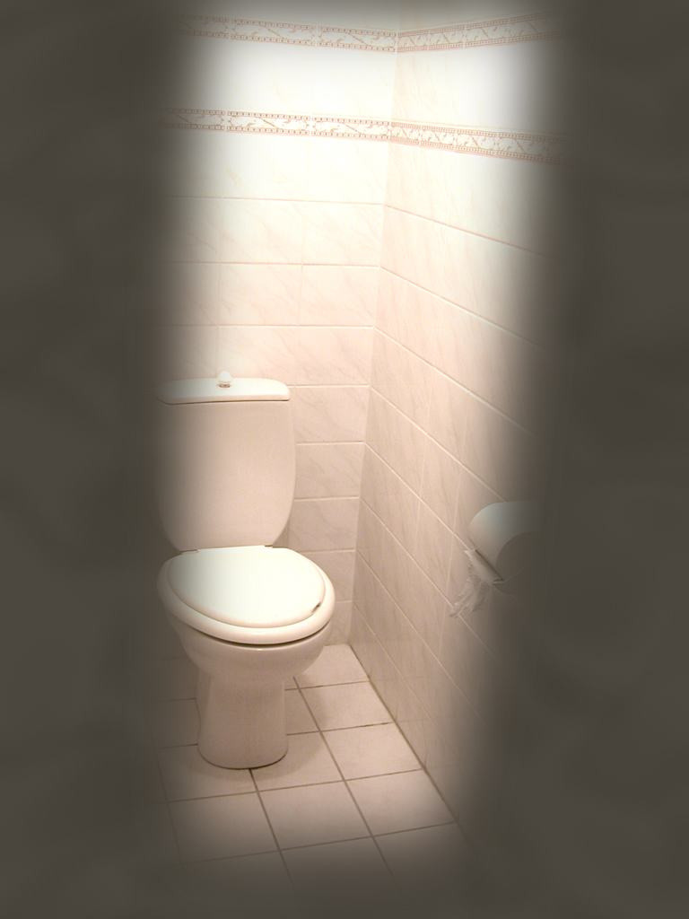 Cute brunette caught peeing on toilet by voyeur hidden cam #71653821