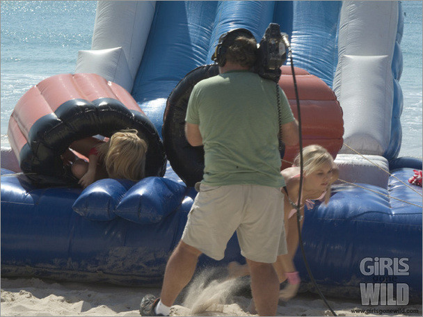 Young babes in bikinis caught on camera having some fun #73205342