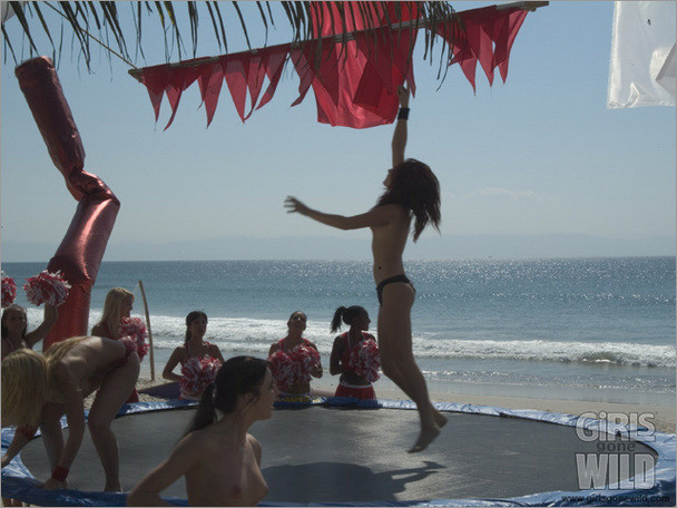 Young babes in bikinis caught on camera having some fun #73205367