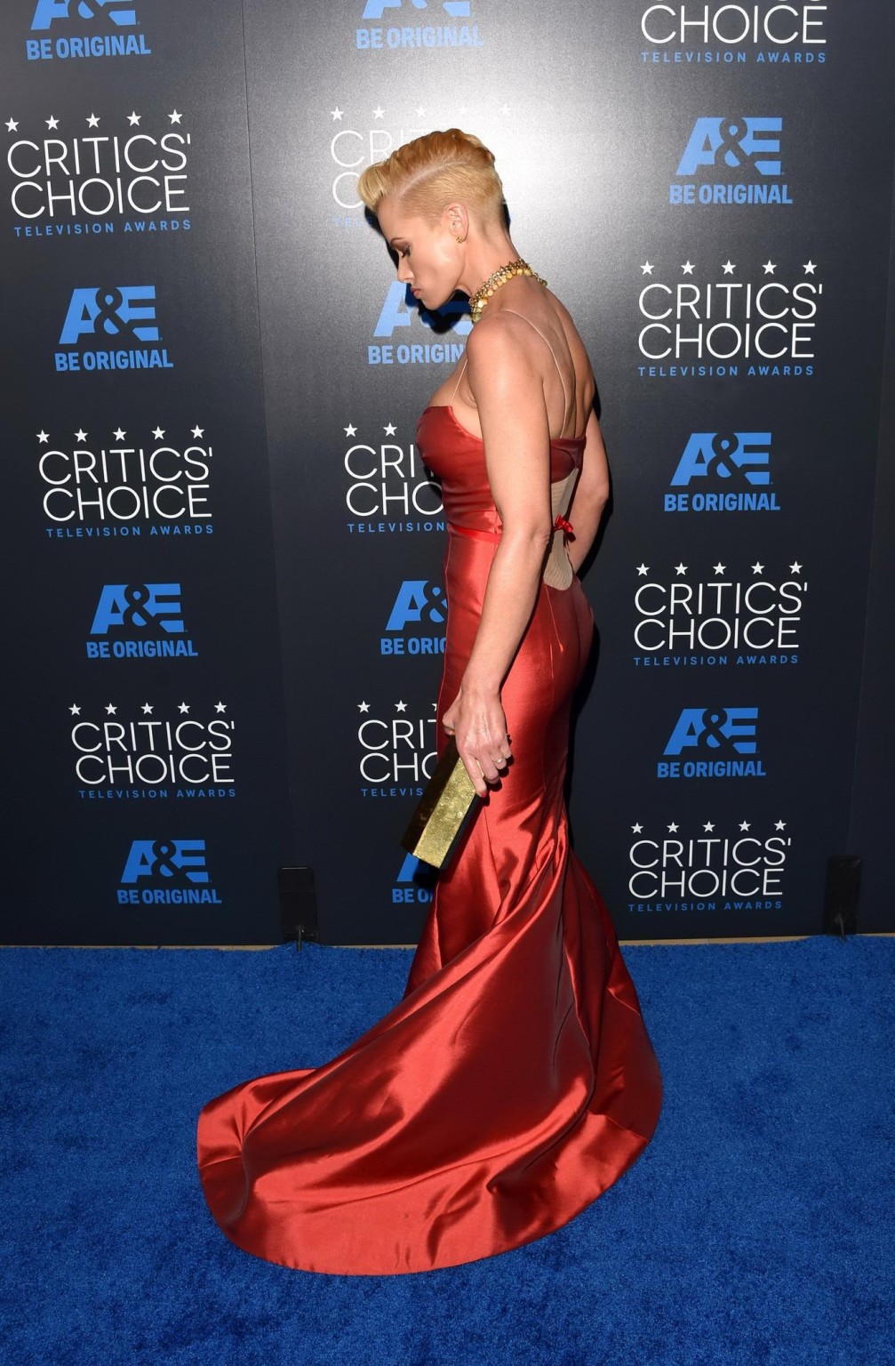 Jaime Pressly showing huge cleavage at the 5th Annual Critics Choice Television  #75162536