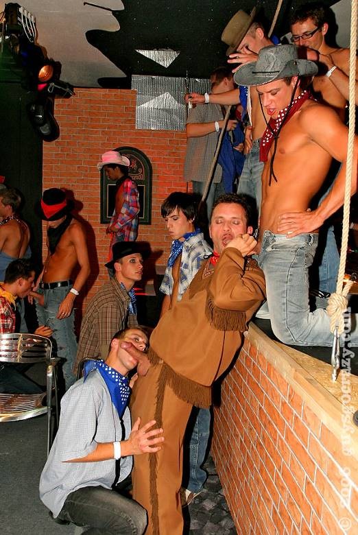 Hot gay studs have mega fuck and suck orgy in western style #76997499