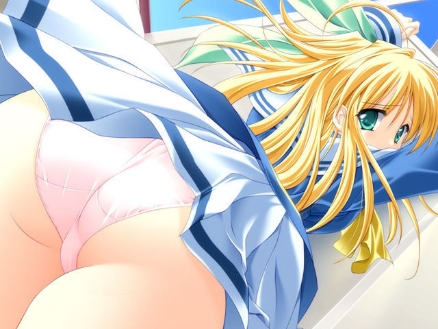 Blonde hentai angel shows her thick bottom  fucks with her tits #69344802