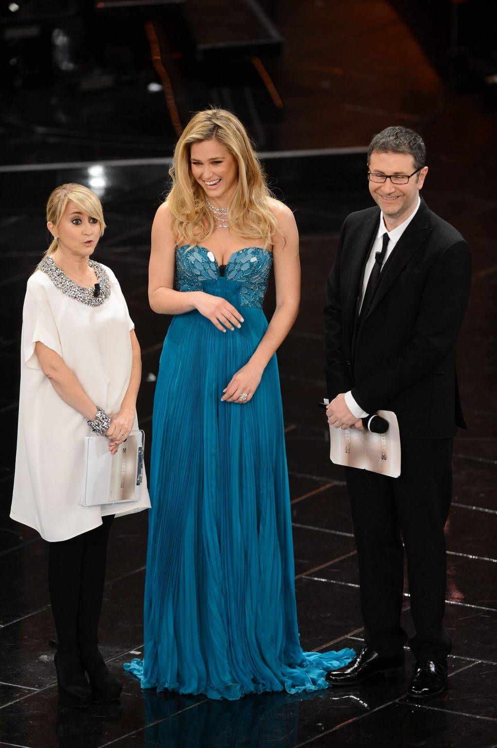 Bar Refaeli showing huge cleavage at 63rd Sanremo Song Festival  #75241178