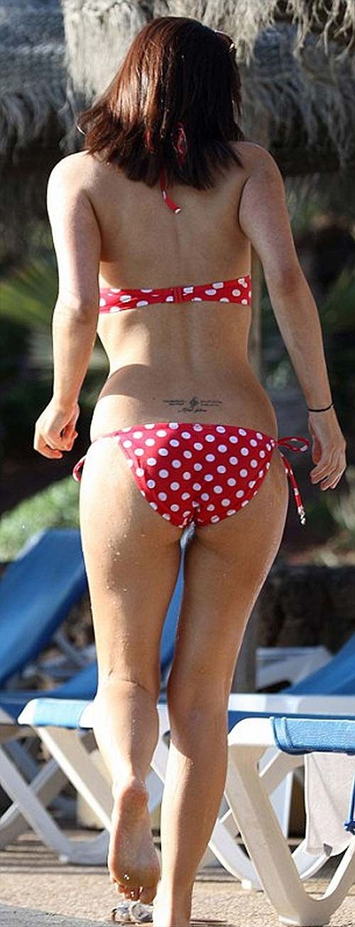 Roxanne Pallett exposing sexy body and hot ass in bikini on beach #75285066