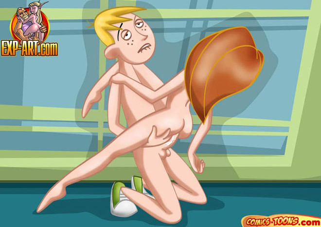 Nasty Kim Possible gets chased and screwed in throat #69653418