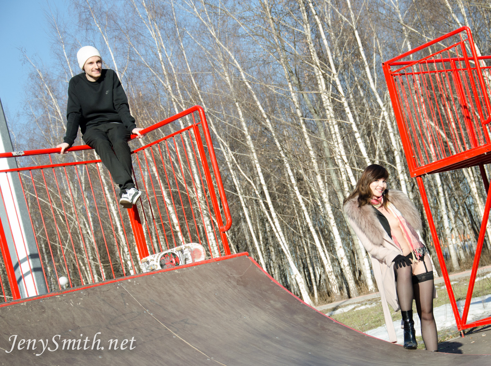 Jeny skate park public flash
 #74678334
