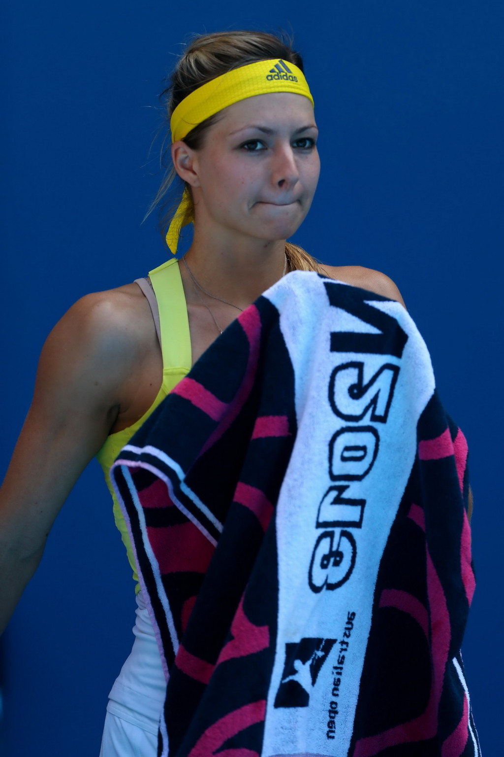 Maria Kirilenko flashing her white panties at the 2013 Australian Open #75243133