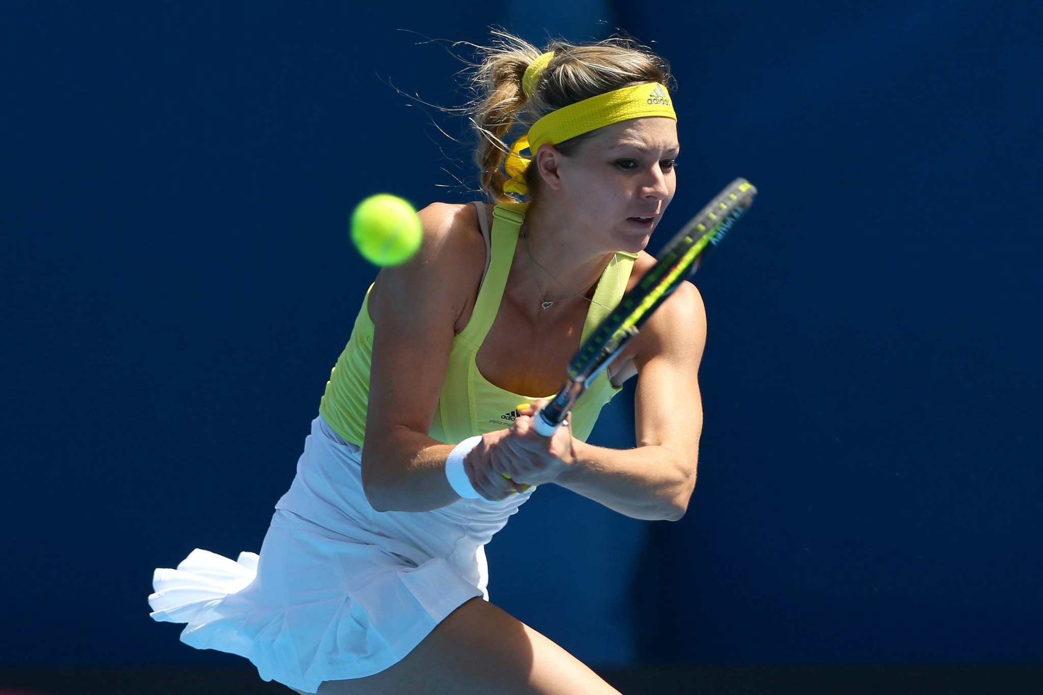 Maria Kirilenko flashing her white panties at the 2013 Australian Open #75243138