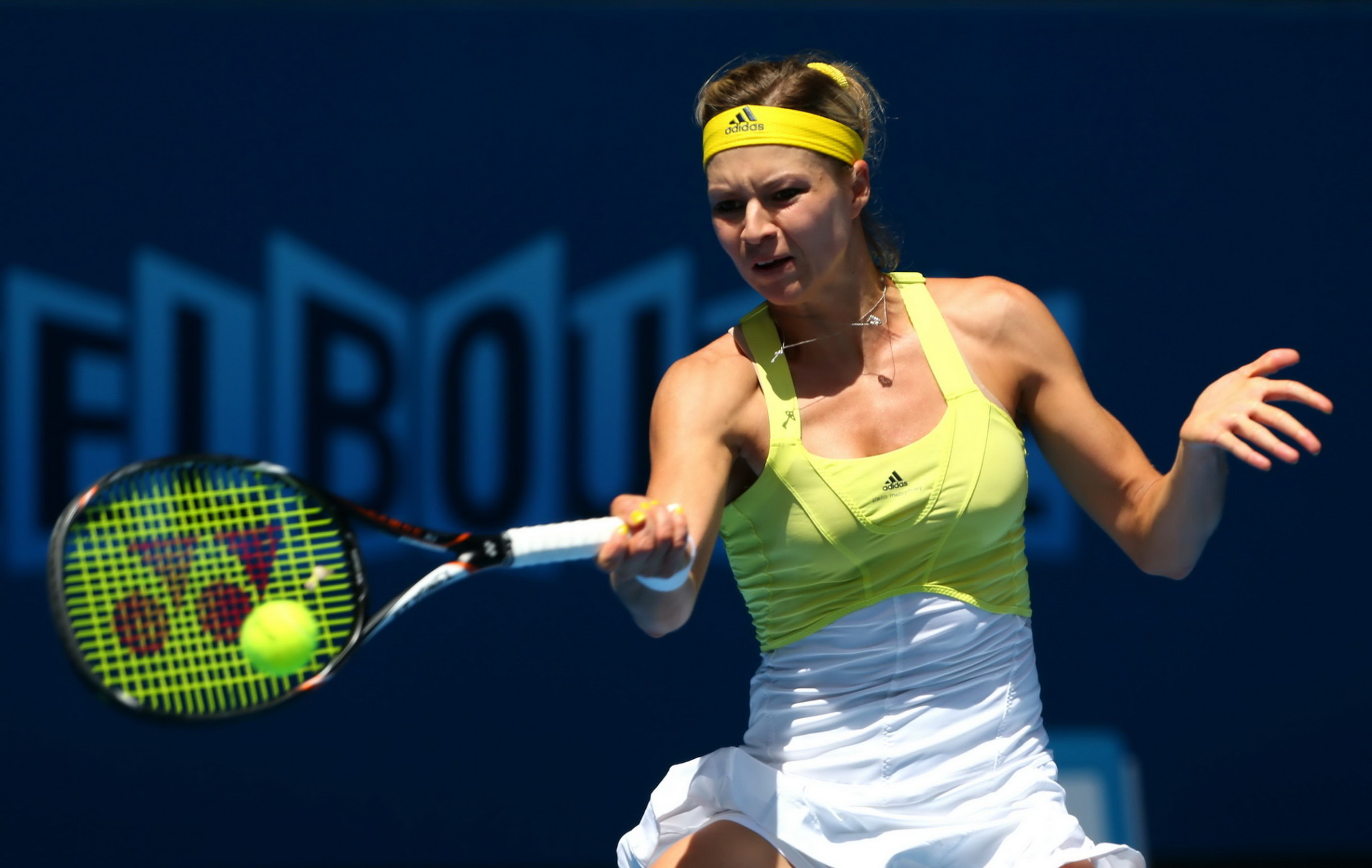 Maria Kirilenko flashing her white panties at the 2013 Australian Open #75243145