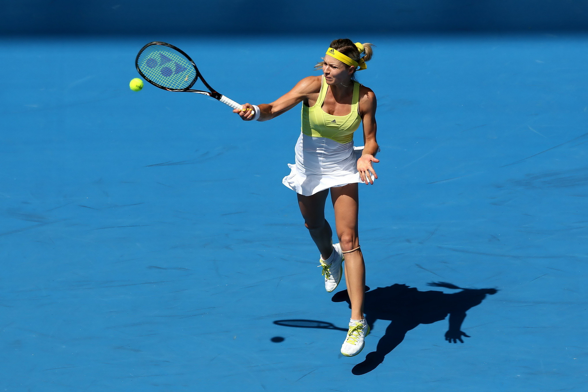Maria Kirilenko flashing her white panties at the 2013 Australian Open #75243154
