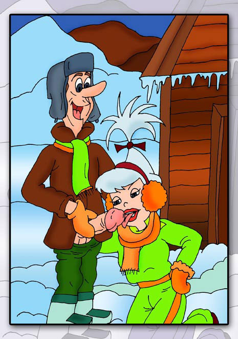 Judy Jetson gets whipped by George Jetson on stage #69564892