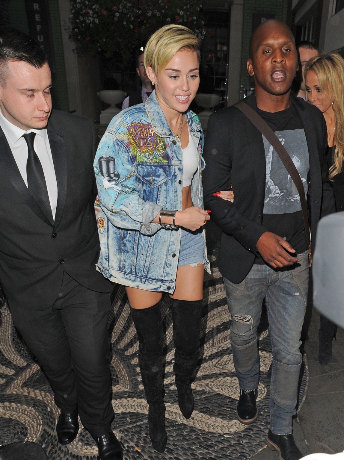 Miley Cyrus in very short shorts  you can see piece of her pussy #75191497