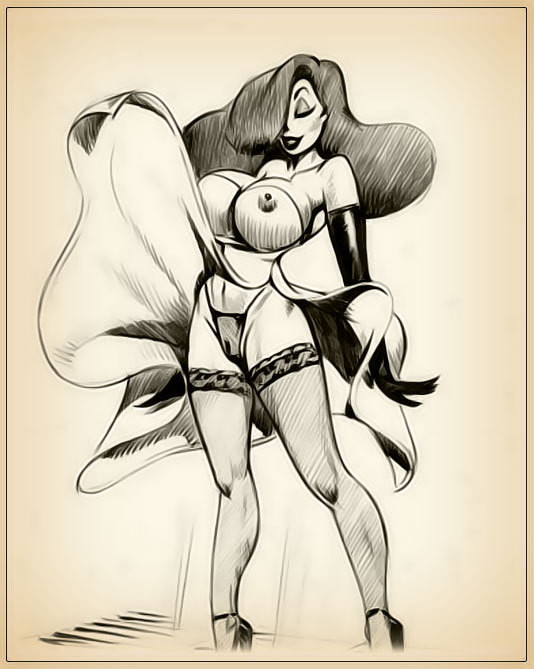 Jessica macht sich nackig und streichelt den gewaltigen Penis des Richters
 #69564602