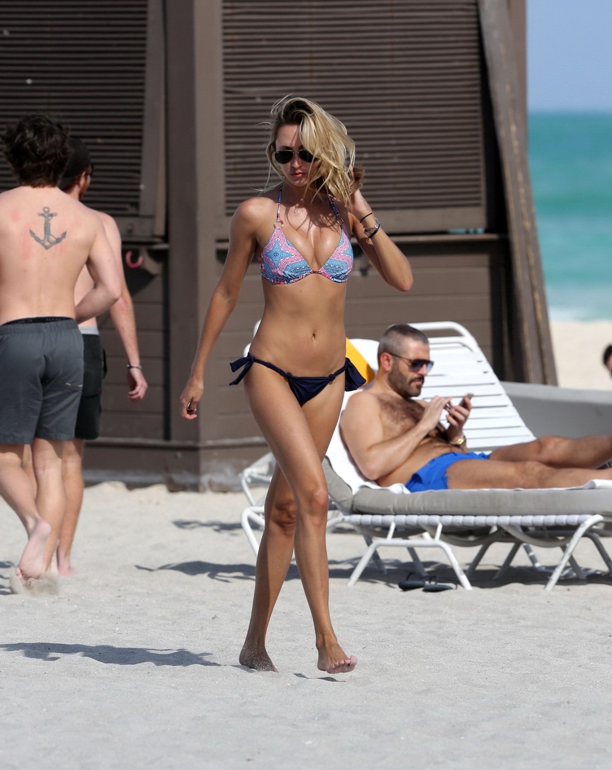 Lauren Stoner showing off her bikini body on a beach in Miami #75174151