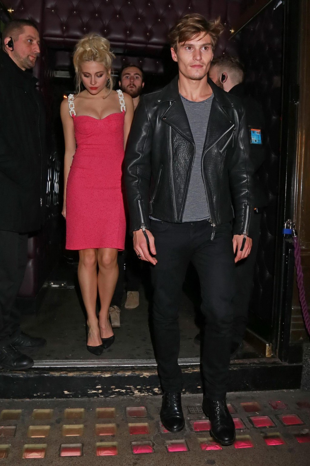 Pixie Lott shows huge cleavage leaving the Freedom Bar in Soho London #75179630