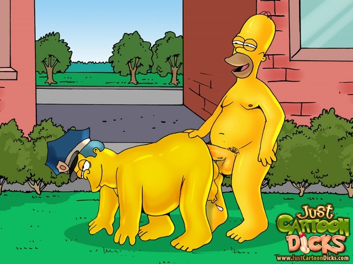 Porn Simpsons in gay action #69682319