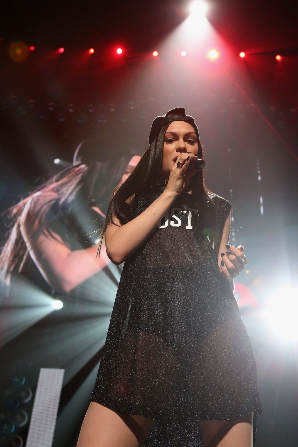Jessie J see through to undies on stage at KISS 108s Jingle Ball 2014 in Boston #75178136