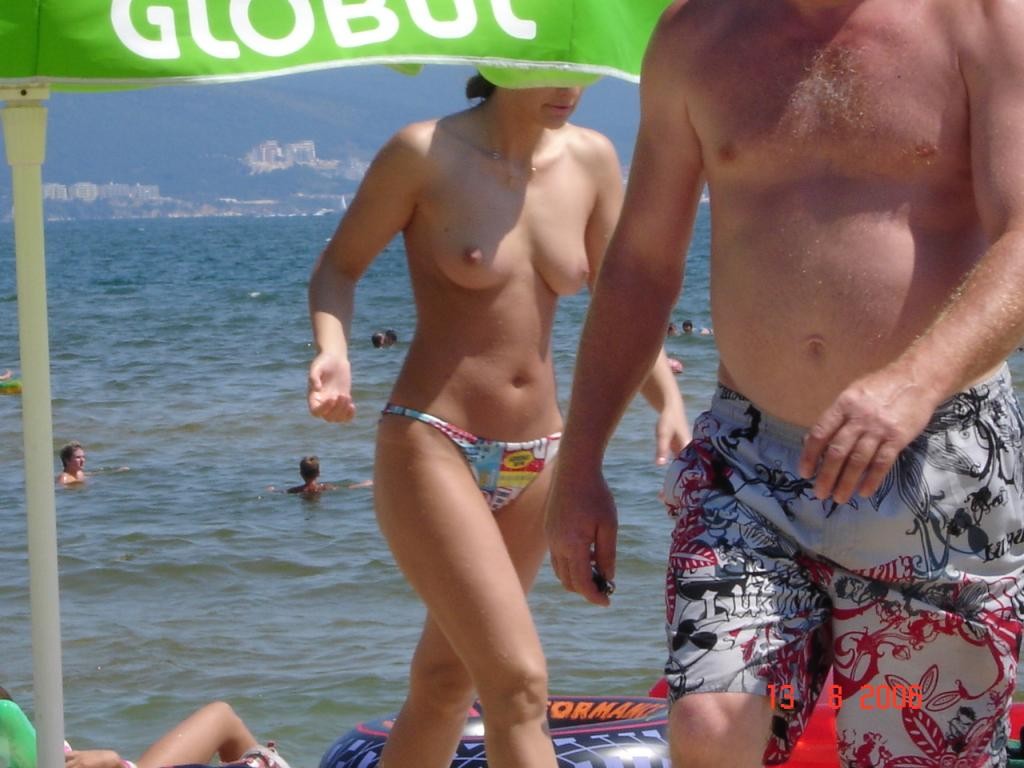 Watch the tits in the water from this nudist teen #72247981