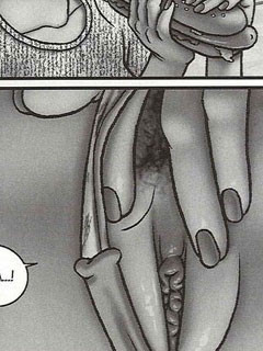 Cómics con mujer pillada masturbándose en el baño
 #69513353