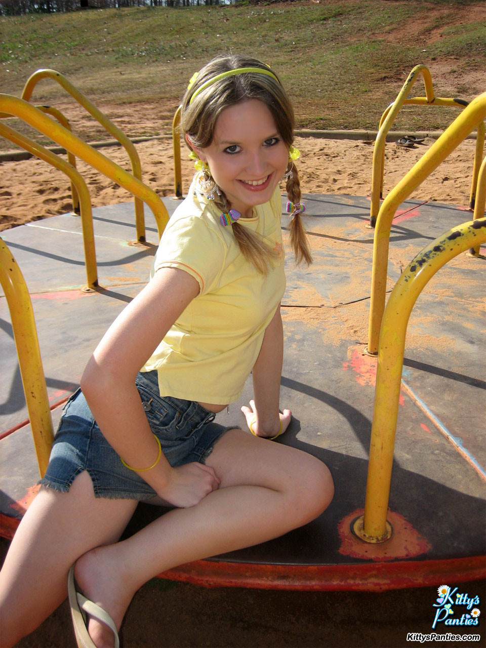 Kitty shares her upskirt pics from the playground #67244282