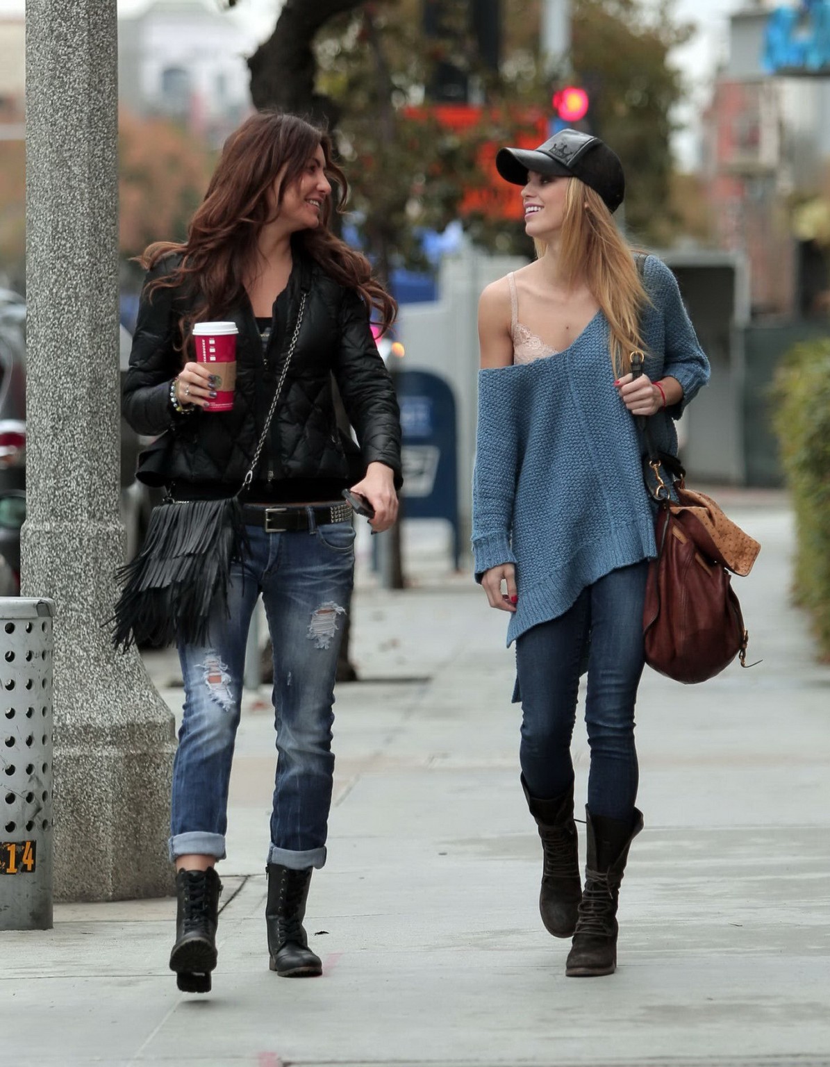 AnnaLynne McCord bra peek downblouse while out in Los Angeles #75178024